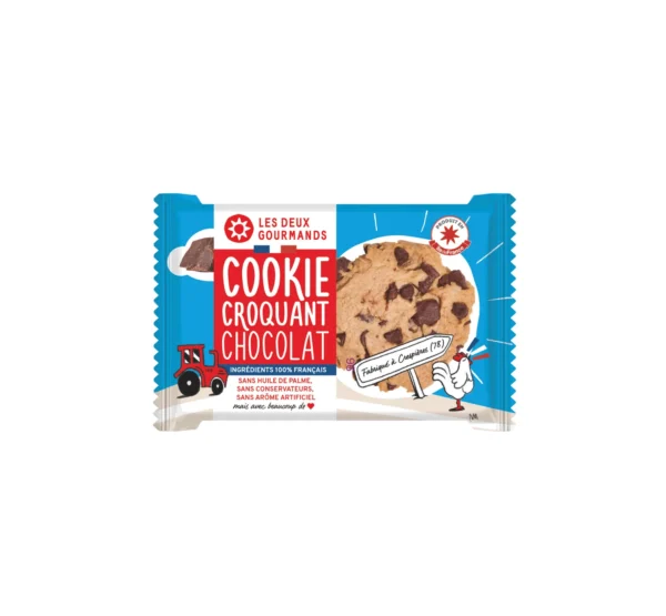 COOKIE CROQUANT CHOCOLAT X2 LES DEUX GOURMANDS
