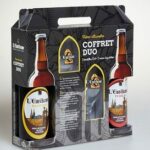 COFFRET 2 BOUTEILLES DE BIÈRE 75CL + 2 VERRES EURELIENNE