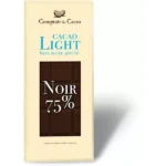 TABLETTE NOIRE 75% SANS SUCRE "COMPTOIR DU CACAO"