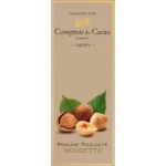 TABLETTE PRALINÉE FEUILLETÉE NOISETTE "COMPTOIR DU CACAO"