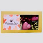MINI ÉTUI COEUR ET ASSORTIMENT PRALINÉ FEUILLETÉ "COMPTOIR DU CACAO"
