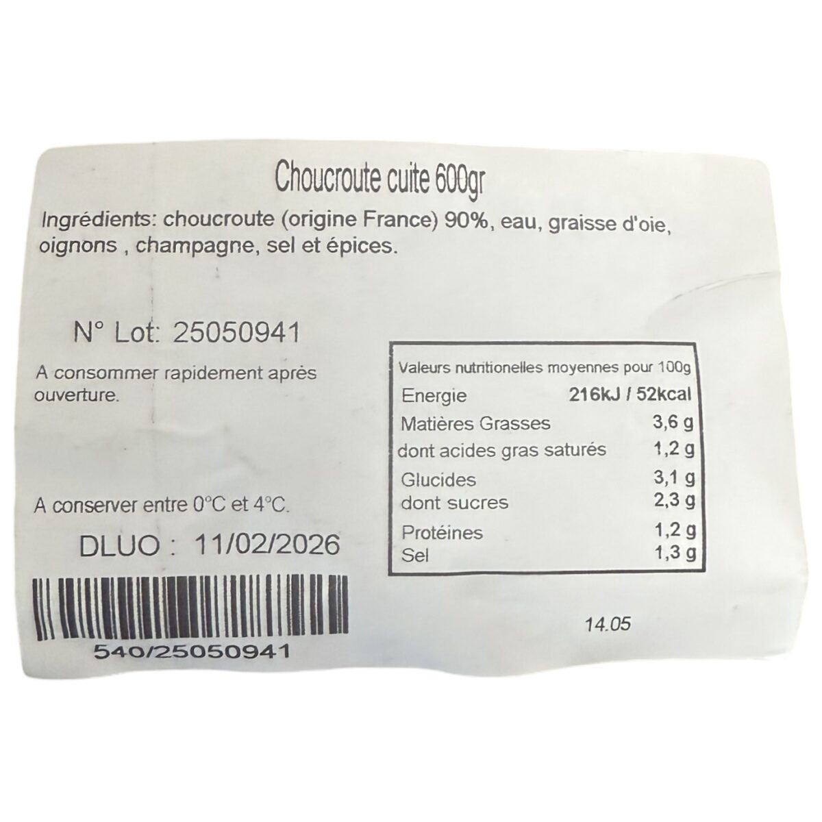 CHOUCROUTE CUITE – Image 2