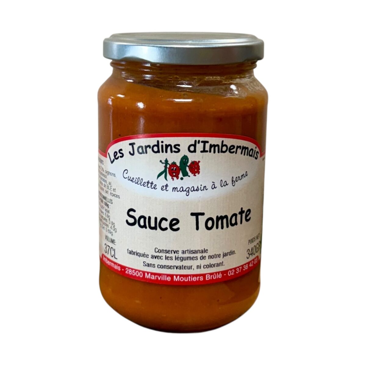 SAUCE TOMATE LES JARDINS D'IMBERMAIS – Image 1