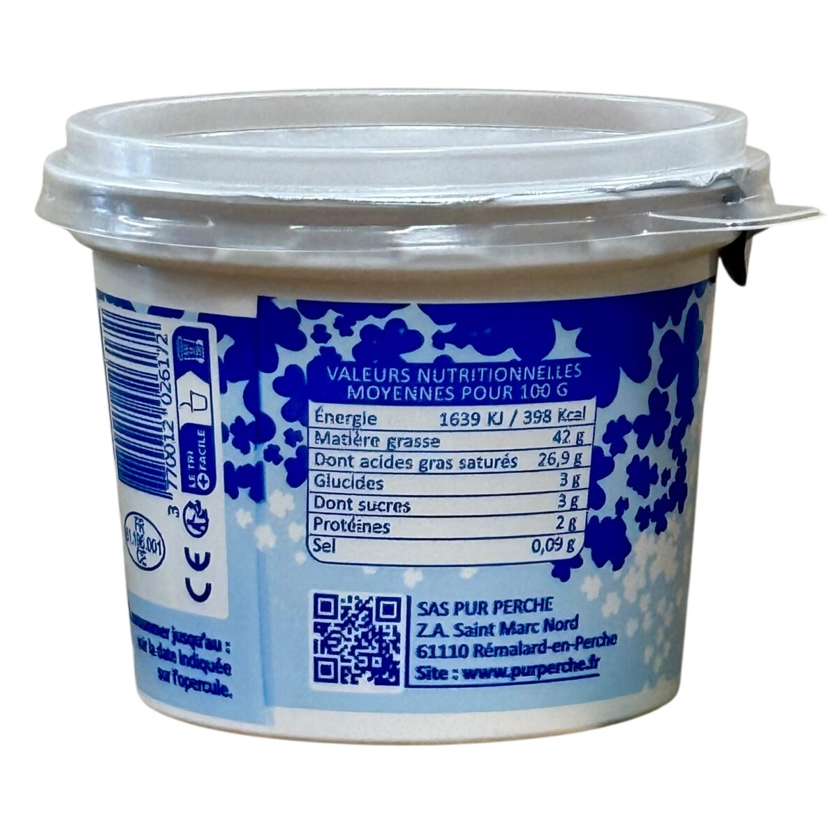 CRÈME FRAICHE PASTEURISÉE PUR PERCHE – Image 2