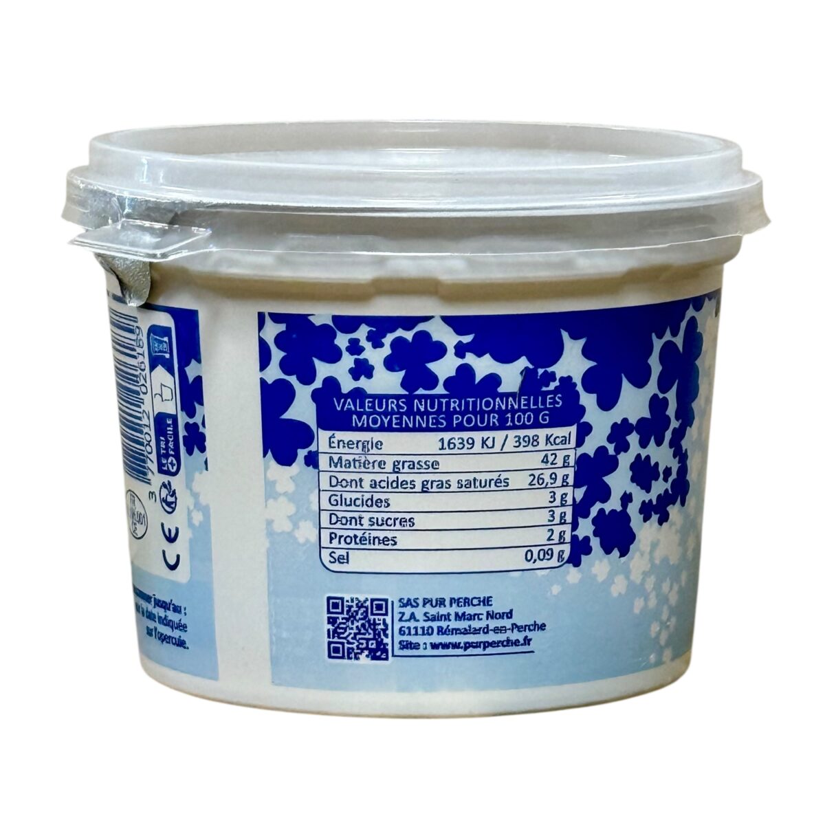 CRÈME FRAICHE PASTEURISÉE PUR PERCHE – Image 2