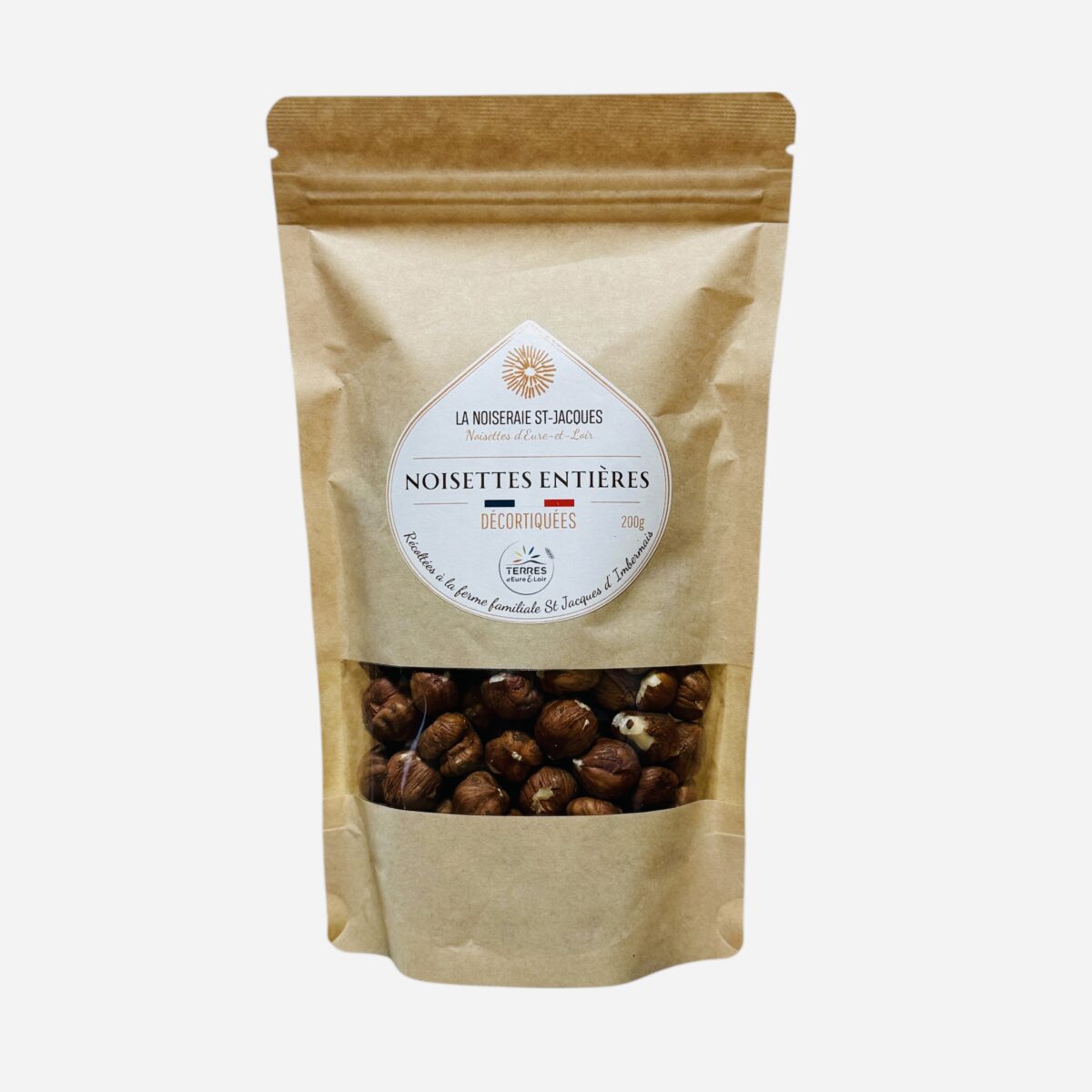 NOISETTES ENTIÈRES DÉCORTIQUÉES "LA NOISERAIE DE ST-JACQUES" – Image 1