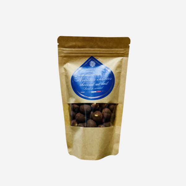 NOISETTES ENROBÉES DE CHOCOLAT AU LAIT "LA NOISERAIE DE ST-JACQUES"