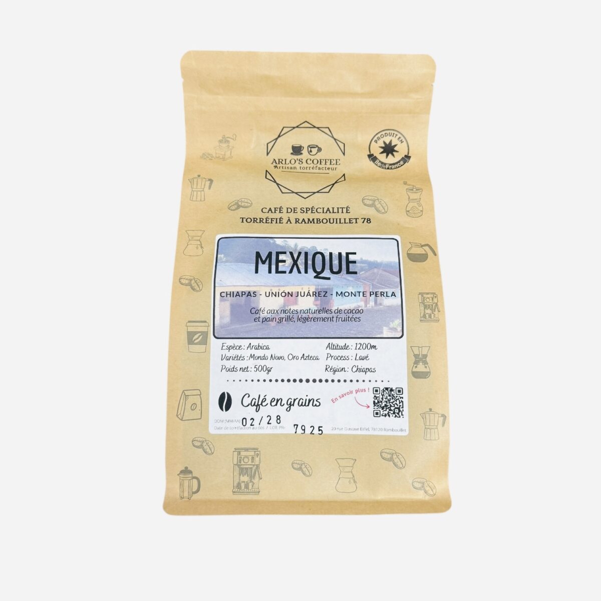 CAFÉ EN GRAINS MEXIQUE ARLO’S COFFEE – Image 1
