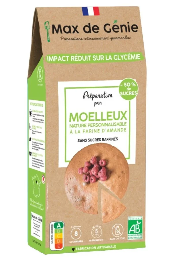 PRÉPARATION POUR MOELLEUX NATURE À LA FARINE D'AMANDE "MAX DE GENIE"