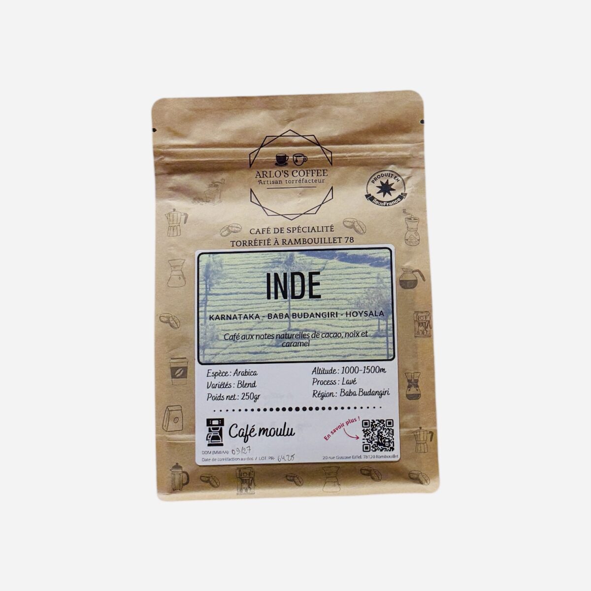 CAFÉ MOULU INDE "ARLO'S COFFEE" – Image 1