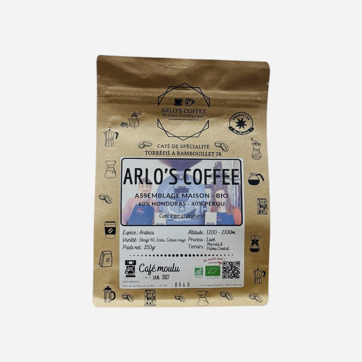 CAFÉ MOULU BLEND MAISON "ARLO'S COFFEE" – Image 1