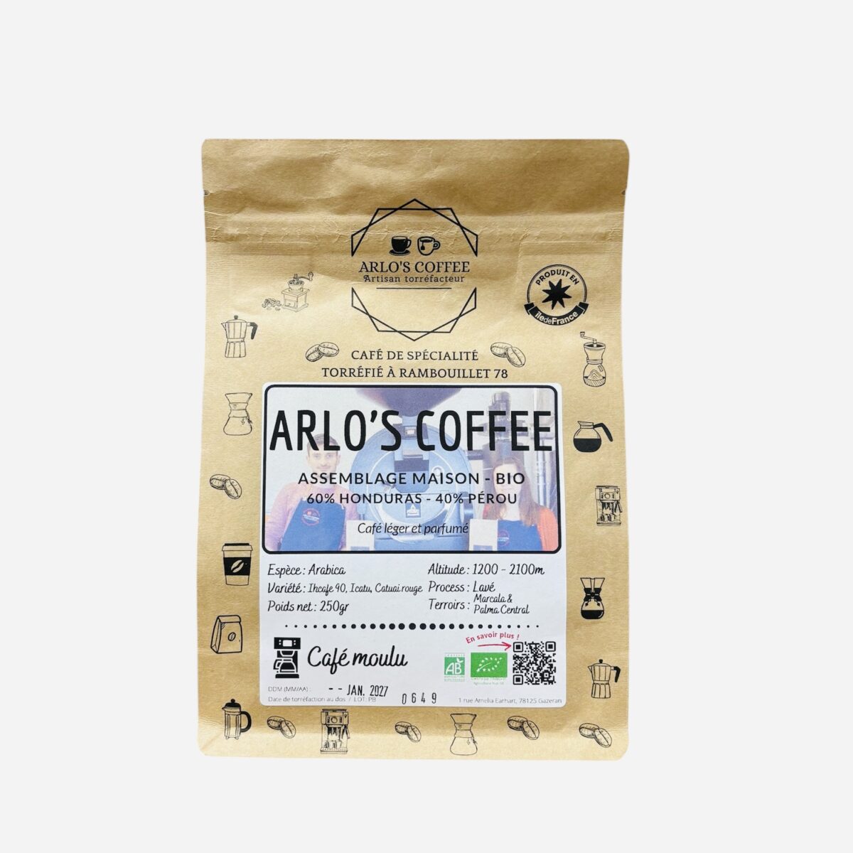 CAFÉ MOULU BLEND MAISON "ARLO'S COFFEE" – Image 1
