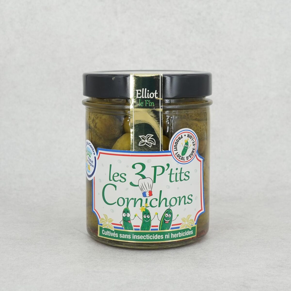 BOCAL DE CORNICHON ELLIOT "LES 3 P'TITS CORNICHONS" – Image 1