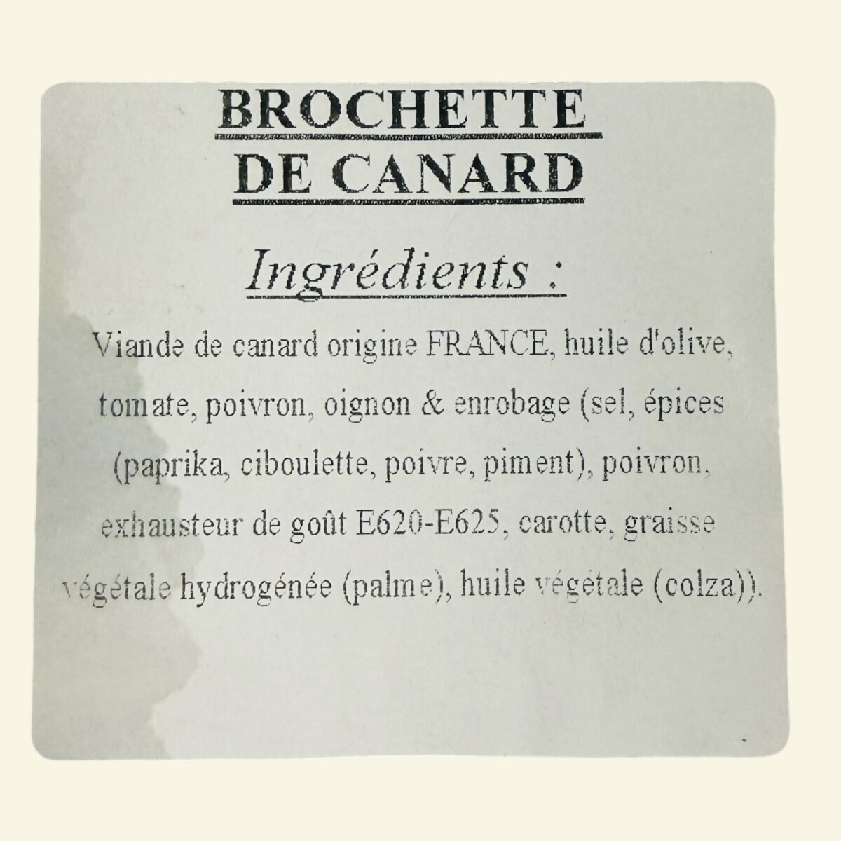 BROCHETTES DE CANARD X4 "FERME DE LA BELVINDIERE" – Image 2