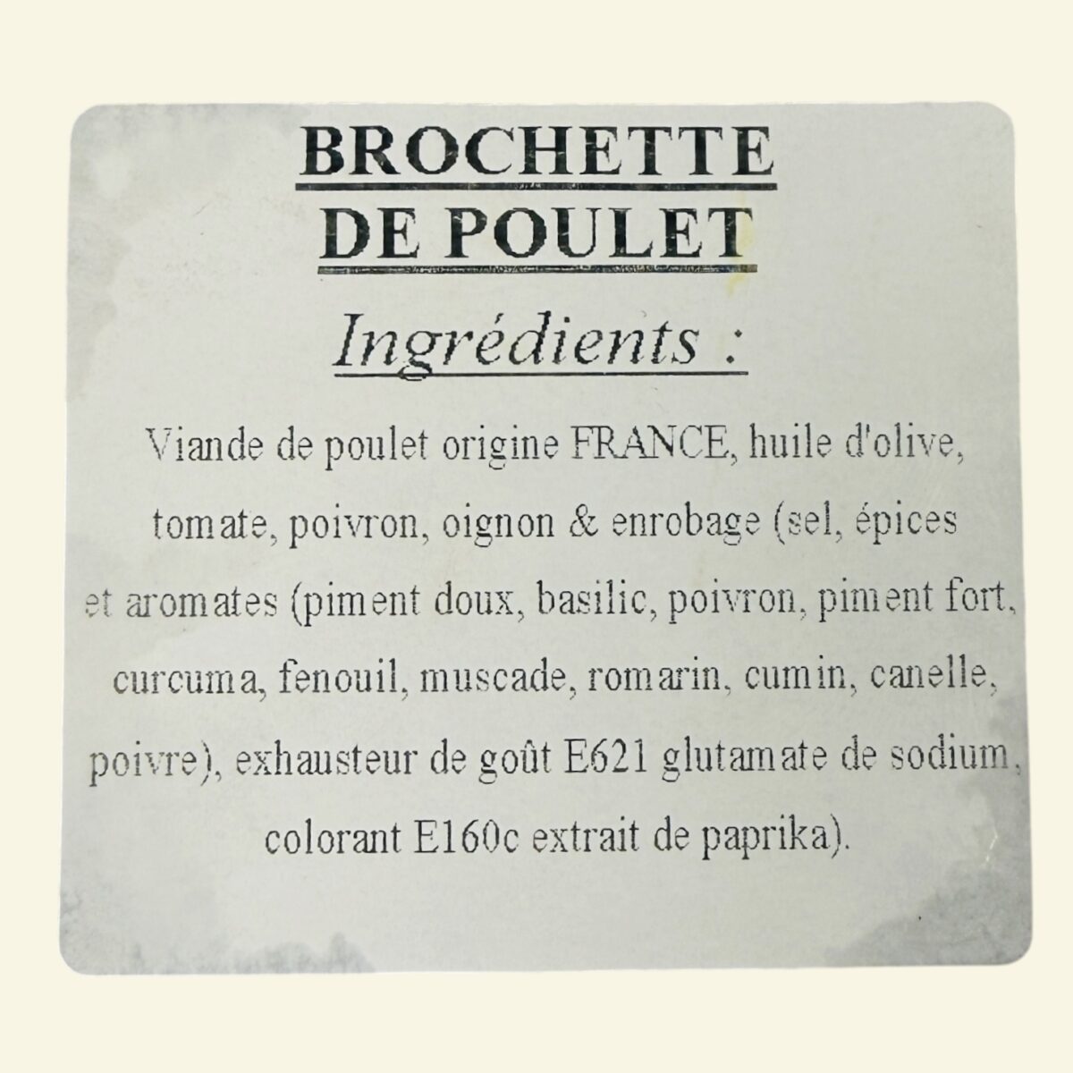 BROCHETTES DE POULET MARINÉS X4 "FERME DE LA BELVINDIERE" – Image 2