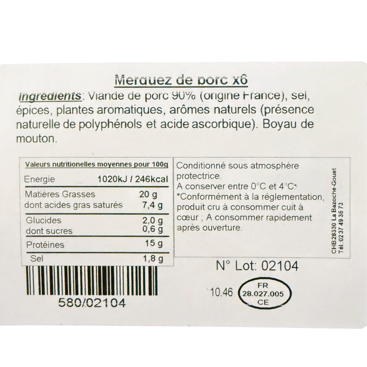 MERGUEZ DE PORC X6 « LE BAZOCHON » – Image 2