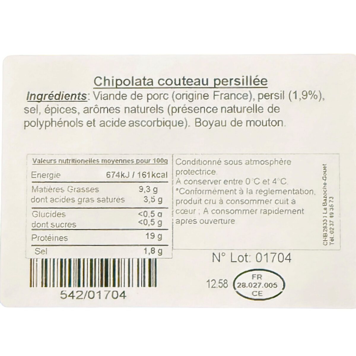 ESCARGOT DE CHIPO COUTEAU PERSILLÉE "LE BAZOCHON" – Image 2