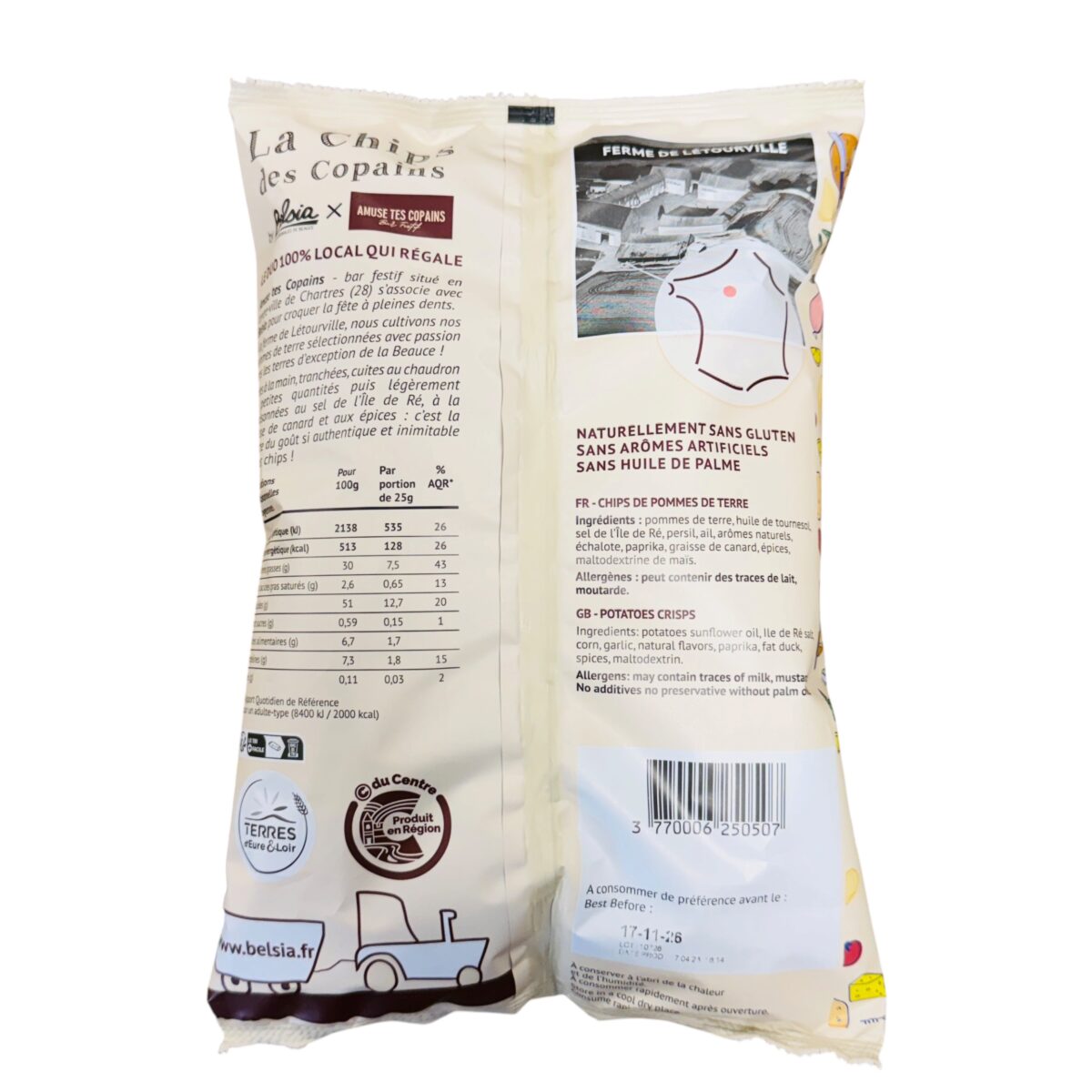 LA CHIPS DES COPAINS "GRAISSE DE CANARD, AIL ET PIMENT D'ESPELETTE" BELSIA – Image 2