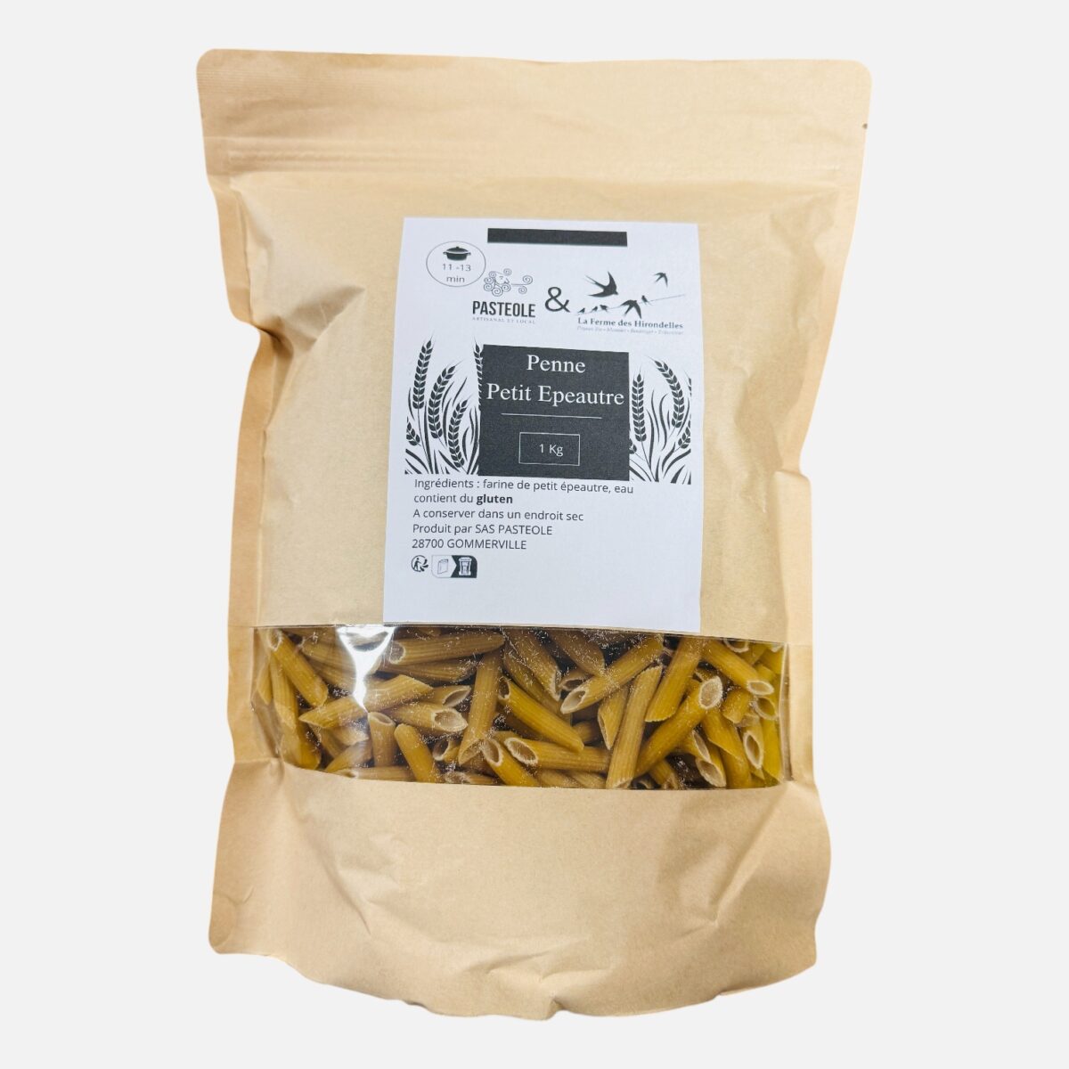 PÂTES PENNE PETIT ÉPEAUTRE PASTEOLE – Image 1
