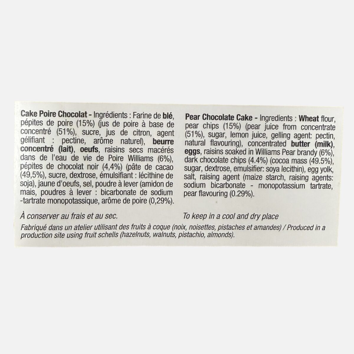 CAKE POIRE CHOCOLAT CHAMBORD – Image 2