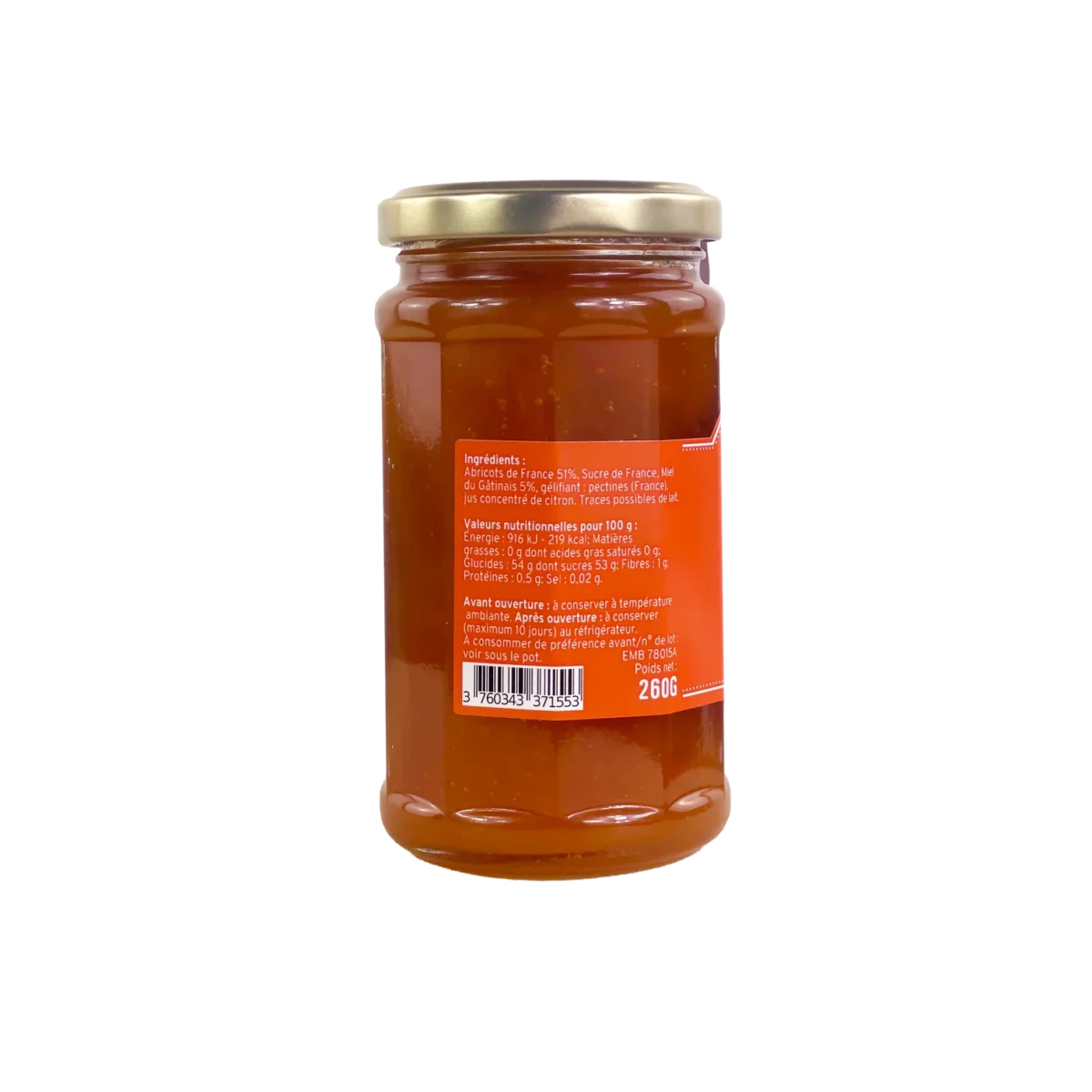 CONFITURE ABRICOT ET AU MIEL DU GÂTINAIS LES DEUX GOURMANDS – Image 3