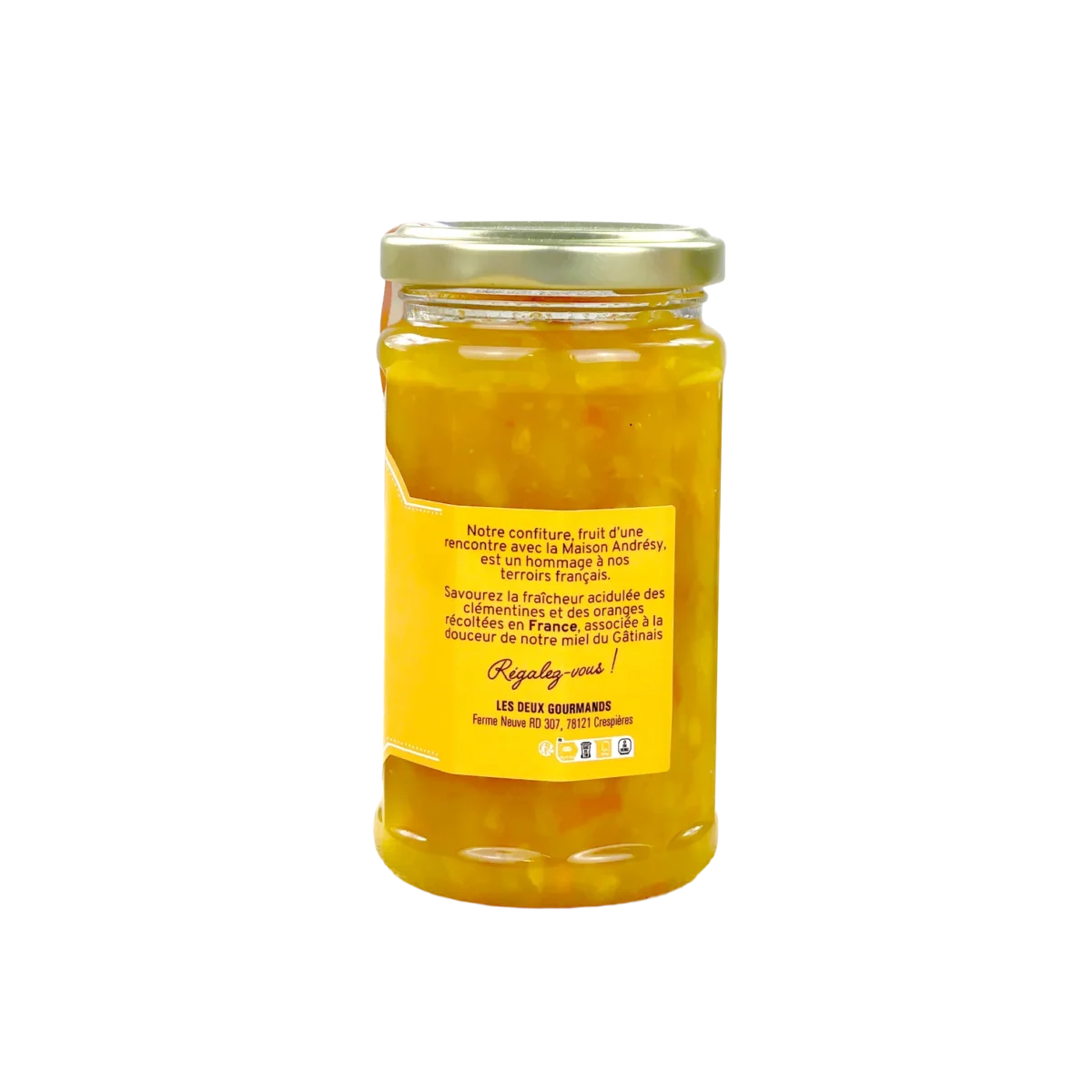 CONFITURE AGRUMES ET AU MIEL DU GÂTINAIS LES DEUX GOURMANDS – Image 2