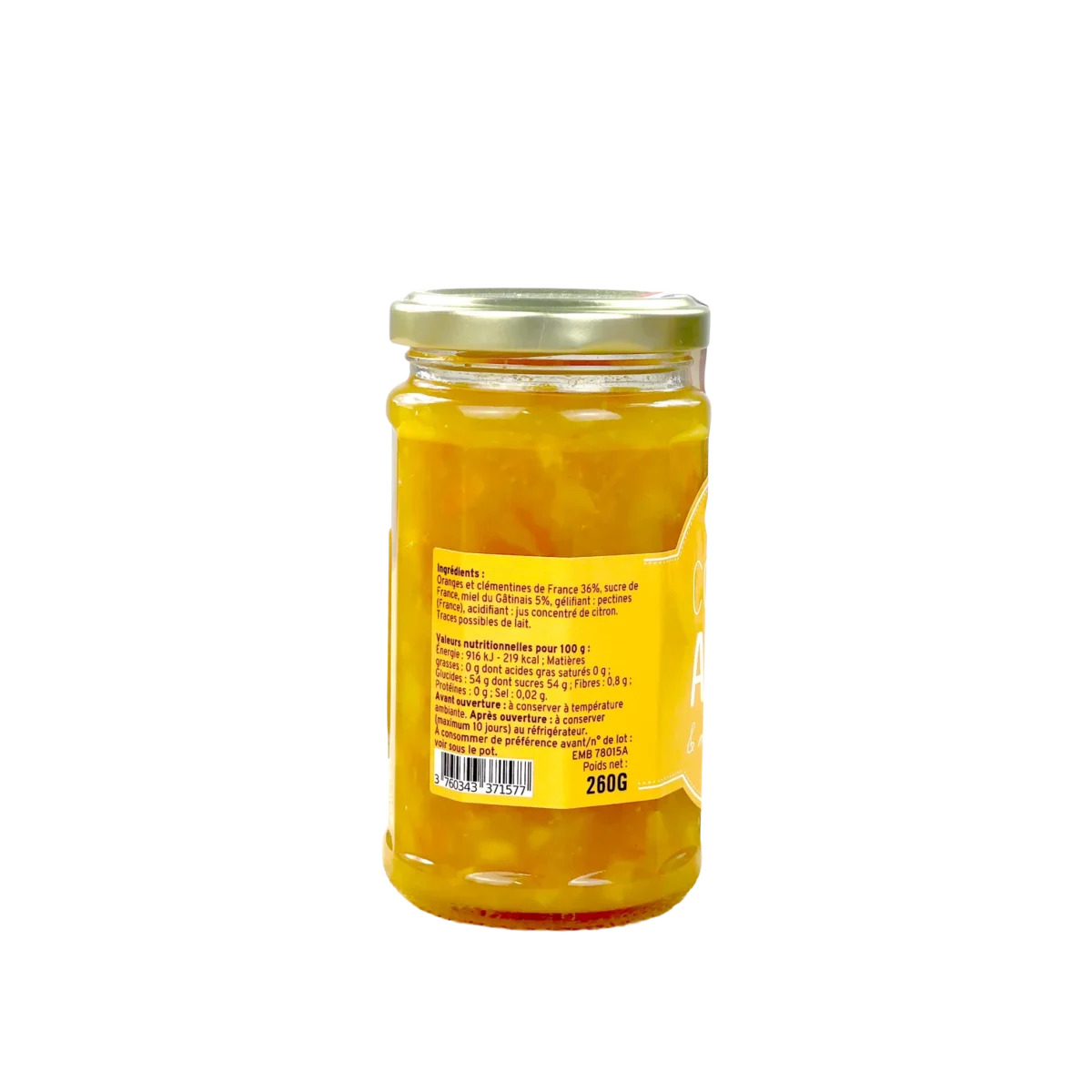 CONFITURE AGRUMES ET AU MIEL DU GÂTINAIS LES DEUX GOURMANDS – Image 3