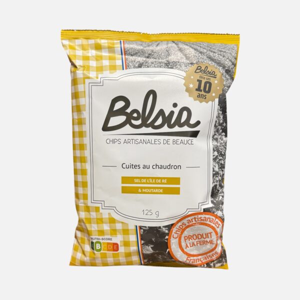 CHIPS À LA MOUTARDE ET SEL DE L'ILE DE RÉ BELSIA