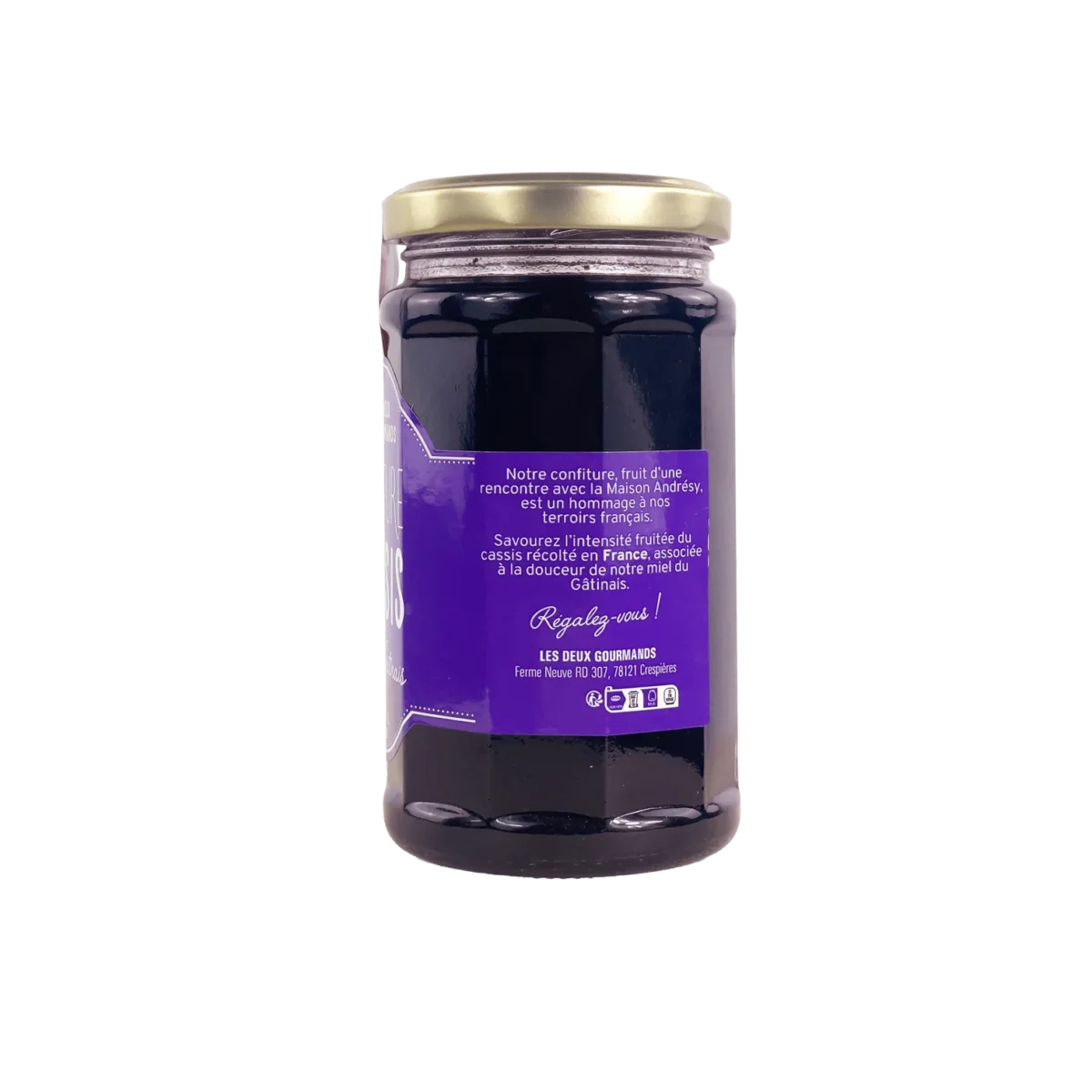 CONFITURE CASSIS ET MIEL DU GATINAIS LES DEUX GOURMANDS – Image 2