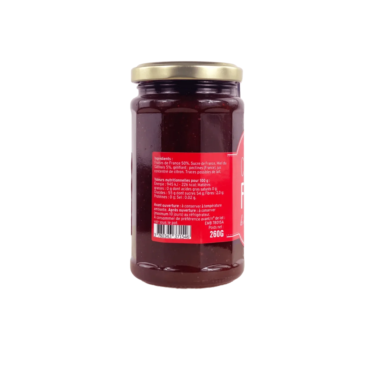 CONFITURE FRAISE ET AU MIEL DU GÂTINAIS LES DEUX GOURMANDS – Image 3