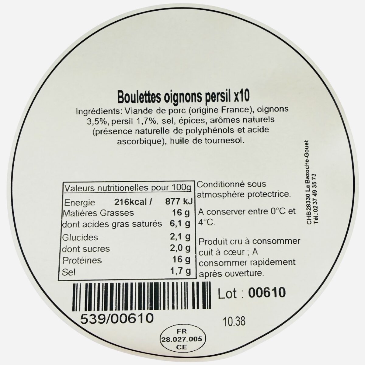 BOULETTES OIGNONS PERSIL X10 LE BAZOCHON – Image 2